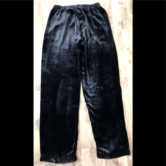 Maison de Papillon Velvet Viscose Silk Pants Small Vintage - Picture 3 of 3